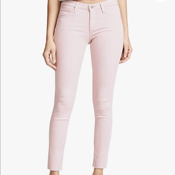AG Adriano Goldschmied legging ankle super skinny size  powder pink 24 - Picture 1 of 8